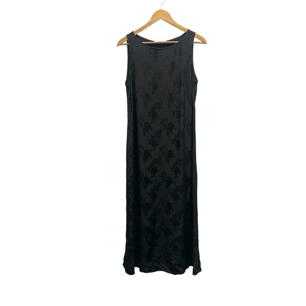 Vintage Spencer Alexis Black Floral Dress Women's Size 8